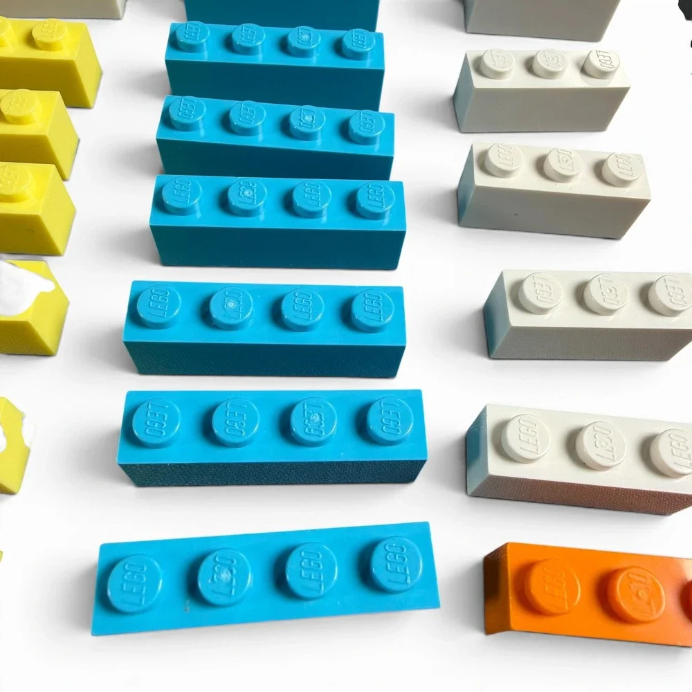 LEGO Mixed Building Bricks Bulk Lot Assorted Colors 50+ Pieces